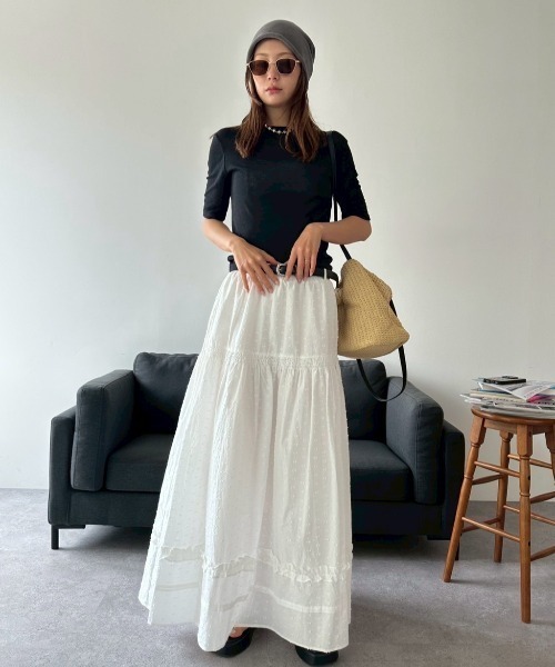 HANNE(アン)の「ティアードボリュームスカート(スカート・レディース・ブラック/ホワイト/その他1・SMALL/MEDIUM)」の14枚目の写真