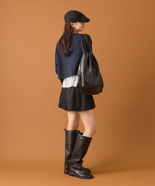 mystic(ミスティック)の「ブークレ裾レースカーデセット(カーディガン/ボレロ・レディース・オフホワイト/イエロー/ネイビー・FREE)」の10枚目の写真