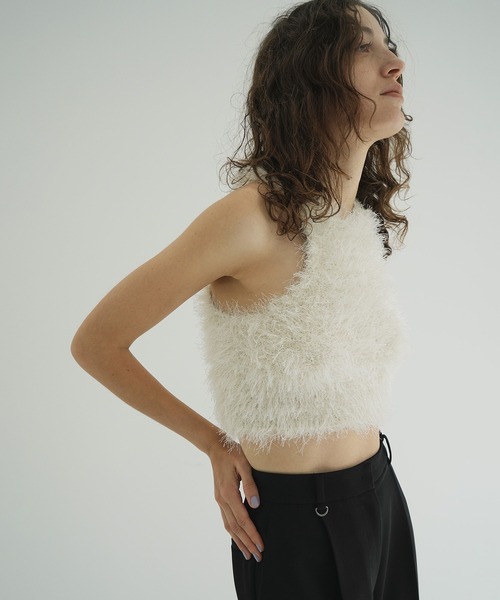 SHAGGY AMERICAN SLEEVE KNIT TOPS（その他トップス）｜CLANE