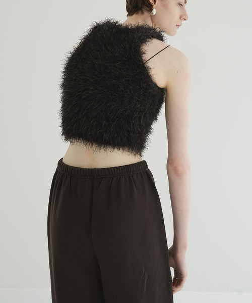 CLANE(クラネ)の「SHAGGY AMERICAN SLEEVE KNIT TOPS(その他トップス・レディース・ブラウン/ホワイト・2/1)」の9枚目の写真