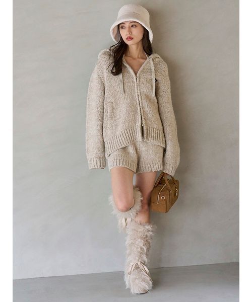 スナイデル　ロービングニットフーディー ロービングニットフーディー(ニット)｜トップス｜SNIDEL