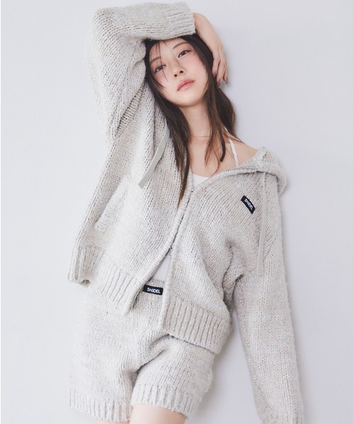 新品未使用snidel ロービングニットフーディー ロービングニットフーディー（ニット/セーター）｜SNIDEL（スナイデル