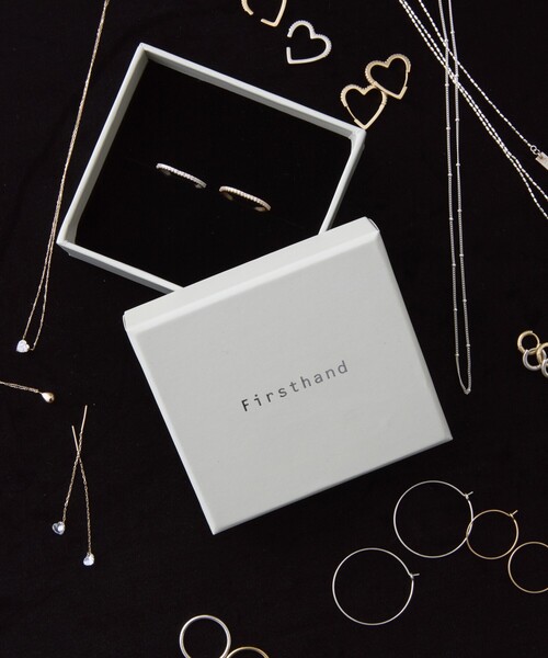 Firsthand（ファーストハンド）の「Firsthand/ファーストハンド K10 ハートアメリカンピアス / チェーンピアス / 両耳用（ピアス（両耳用）・レディース・ゴールド・ONE SIZE）」の2枚目の写真