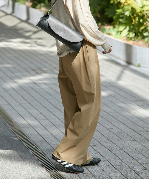 JOURNAL STANDARD ナイロンストレッチワイドパンツ JOURNAL STANDARD｜《WEB限定追加2》【接触冷感/防しわ/洗える