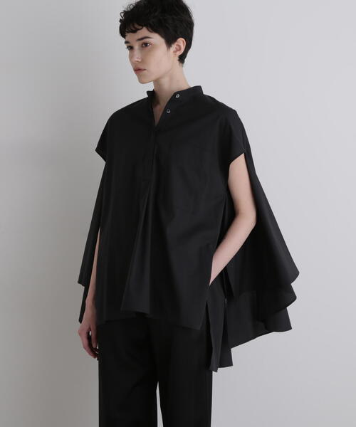 ルフィル　LE PHIL 2WAYダブルクロスブラウス ルフィル LE PHIL 2WAYダブルクロスブラウス セール】◇シアー