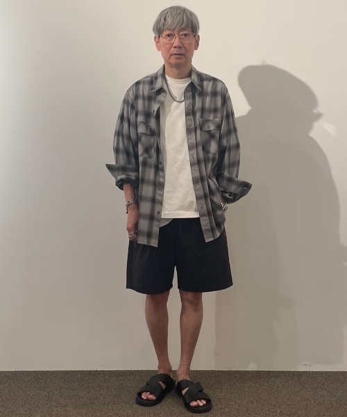 ESTNATION(エストネーション)の「ESTNATION / ガーメントダイ チェックシャツ(シャツ/ブラウス・メンズ・コバルトブルー/トップグレー/セージグリーン・MEDIUM/LARGE)」の9枚目の写真