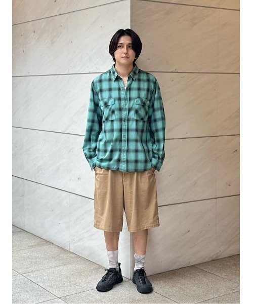 ESTNATION(エストネーション)の「ESTNATION / ガーメントダイ チェックシャツ(シャツ/ブラウス・メンズ・コバルトブルー/トップグレー/セージグリーン・MEDIUM/LARGE)」の20枚目の写真