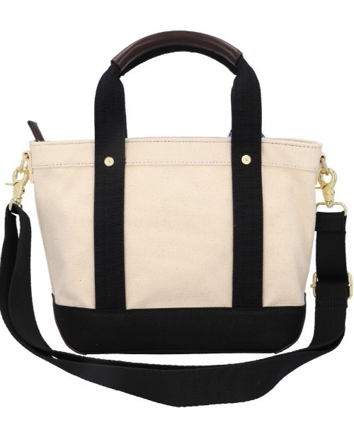 BACKYARD FAMILY(バックヤードファミリー)の「BEVERLY HILLS POLO CLUB キャンバストートバッグXS BH1006N(トートバッグ・レディース・アイボリー/チャコールグレー×ブラック/ダークブルー/ダークブラック・FREE)」の11枚目の写真