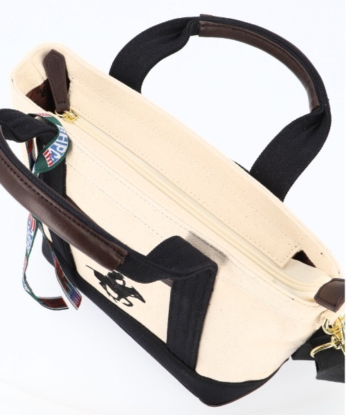 BACKYARD FAMILY(バックヤードファミリー)の「BEVERLY HILLS POLO CLUB キャンバストートバッグXS BH1006N(トートバッグ・レディース・アイボリー/チャコールグレー×ブラック/ダークブルー/ダークブラック・FREE)」の13枚目の写真