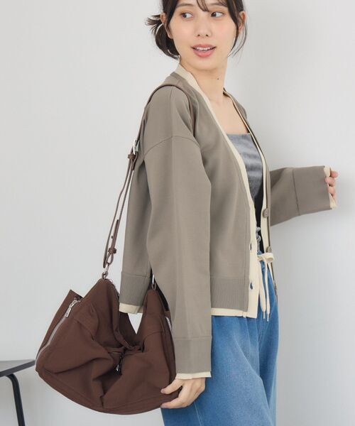 RETRO GIRL(レトロガール)の「アウトポケットショルダー(ショルダーバッグ・レディース・ブラウン/ブラック・ONE SIZE)」の22枚目の写真