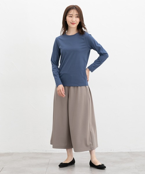Honeys(ハニーズ)の「オーガニッククルーT(Tシャツ/カットソー・レディース・グリーン/ボルドー/ブラウン/イエロー系その他/ブルー・S/M/LL/L)」の7枚目の写真