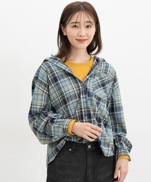 Honeys(ハニーズ)の「オーガニッククルーT(Tシャツ/カットソー・レディース・グリーン/ボルドー/ブラウン/イエロー系その他/ブルー・S/M/LL/L)」の12枚目の写真