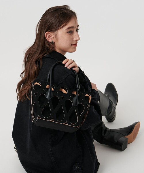 MARY AL TERNA MAZE トートバッグ MARY AL TERNAのトートバッグ MAZE｜送料無料|BLACK | DANJO