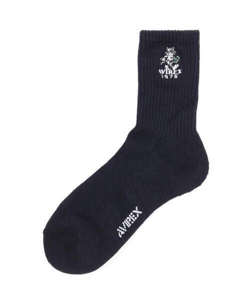 AVIREX（アヴィレックス）の「《直営店限定》TOM CAT 1975 SOX / トムキャット 靴下 / AVIREX / アヴィレックス（ソックス/靴下・メンズ・ホワイト/ブラック・FREE）」の5枚目の写真