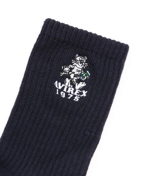 AVIREX（アヴィレックス）の「《直営店限定》TOM CAT 1975 SOX / トムキャット 靴下 / AVIREX / アヴィレックス（ソックス/靴下・メンズ・ホワイト/ブラック・FREE）」の4枚目の写真