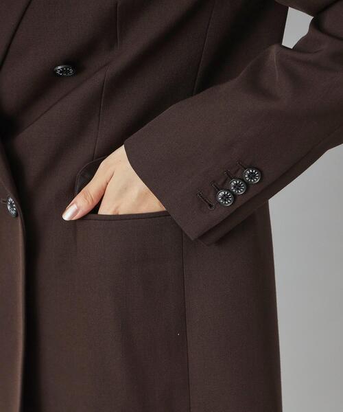 DRESSTERIOR（ドレステリア）の「【セットアップ可/オンオフ/otonaMUSE 11月号掲載】ウールビスコースカルゼジャケット（テーラードジャケット・レディース・ブラウン系その他・38/36/34）」の10枚目の写真
