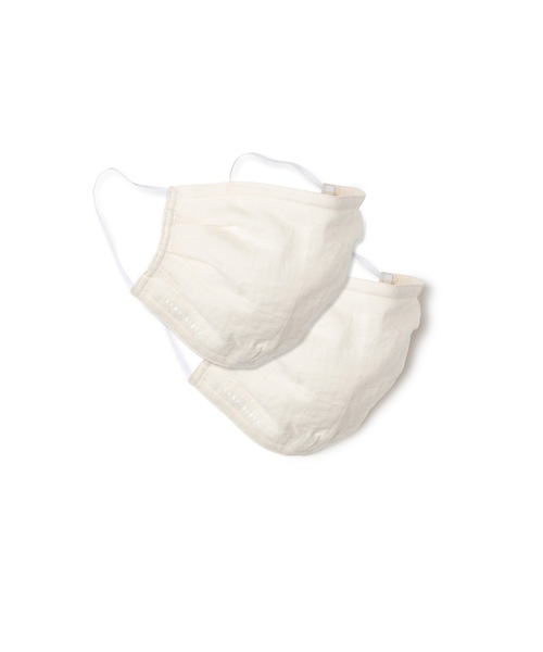 DAILY STANDARD by SANDINISTA(デイリースタンダードバイサンディニスタ)の「Daily Gauze Mask - 2 Packs / ダブルガーゼマスク - 2枚セット(マスク・メンズ・オリーブ/ブラック/ナチュラル/ネイビー・SMALL/LARGE/MEDIUM)」の2枚目の写真