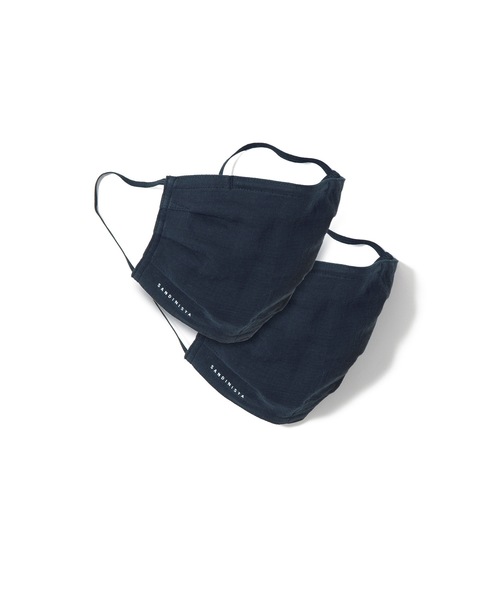 DAILY STANDARD by SANDINISTA(デイリースタンダードバイサンディニスタ)の「Daily Gauze Mask - 2 Packs / ダブルガーゼマスク - 2枚セット(マスク・メンズ・オリーブ/ブラック/ナチュラル/ネイビー・SMALL/LARGE/MEDIUM)」の4枚目の写真