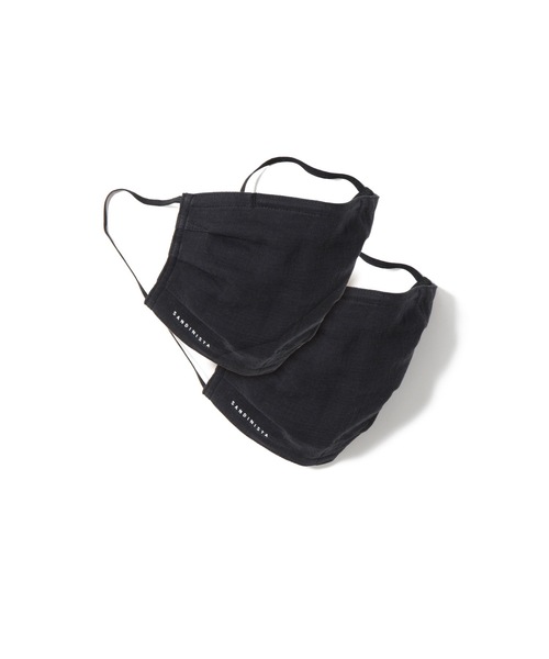 DAILY STANDARD by SANDINISTA(デイリースタンダードバイサンディニスタ)の「Daily Gauze Mask - 2 Packs / ダブルガーゼマスク - 2枚セット(マスク・メンズ・オリーブ/ブラック/ナチュラル/ネイビー・SMALL/LARGE/MEDIUM)」の1枚目の写真