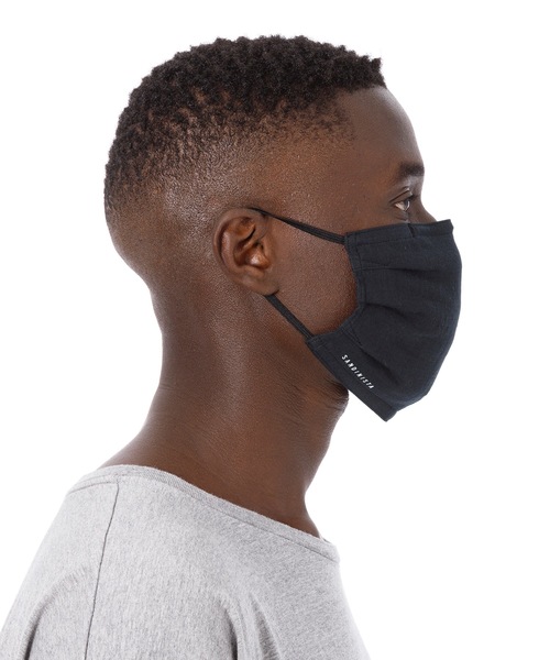 DAILY STANDARD by SANDINISTA(デイリースタンダードバイサンディニスタ)の「Daily Gauze Mask - 2 Packs / ダブルガーゼマスク - 2枚セット(マスク・メンズ・オリーブ/ブラック/ナチュラル/ネイビー・SMALL/LARGE/MEDIUM)」の7枚目の写真