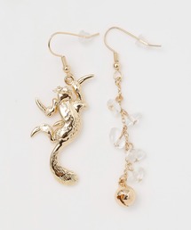 【倭物やカヤ】躍起動物アシンメトリーピアス