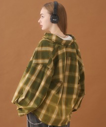 PLAN To（プラントゥ）の「Vintage Design Gradation Ombre Check Shirts / ヴィンテージデザイングラデーションオンブレチェックシャツ（シャツ/ブラウス）」
