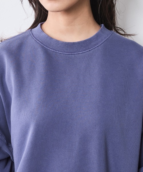 CHIC STYLE(シックスタイル)の「綿100%ピグメント染裏起毛スウェット<大きいサイズ有>シックスタイル(スウェット・レディース・パープル/モカ/カーキ系・5L/4L/3L/LL/L/M)」の16枚目の写真