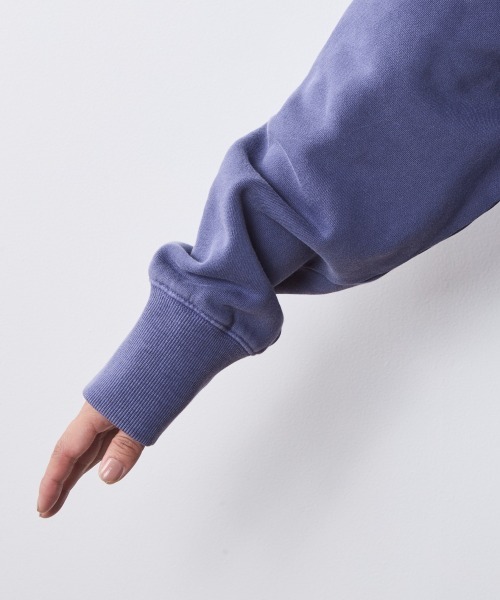 CHIC STYLE(シックスタイル)の「綿100%ピグメント染裏起毛スウェット<大きいサイズ有>シックスタイル(スウェット・レディース・パープル/モカ/カーキ系・5L/4L/3L/LL/L/M)」の17枚目の写真