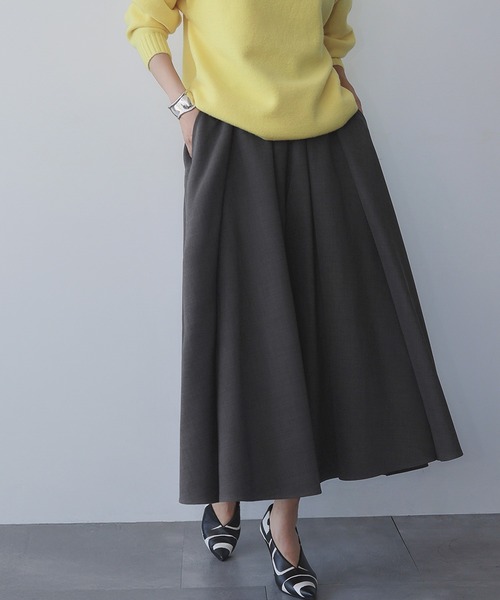 セール】【2025AW】タック ガウチョパンツ スカーチョ キュロット