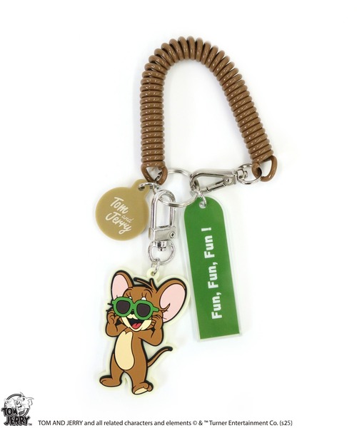 公式】TOM and JERRY サングラスコイルストラップ（キーホルダー