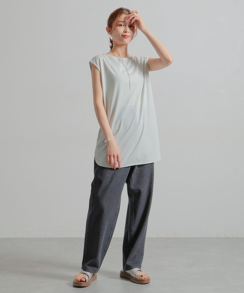 studio CLIP（スタディオクリップ）の「テーパードデニムパンツ[プチ・プラスサイズあり]《CLIP denim》（デニムパンツ・レディース・ブラック/インディゴブルー/ブルー・LARGE/SMALL/MEDIUM/PM/PL/X-LARGE/XX-LARGE/XXX-LARGE）」の12枚目の写真