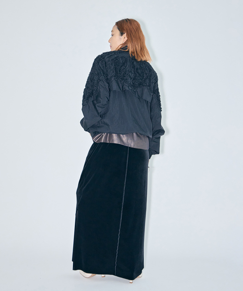 TAAKK(ターク)の「TAAKK 別注 EMBROIDERYWINDBREAKER:ブルゾン(ブルゾン・レディース・ブラック・MEDIUM)」の3枚目の写真