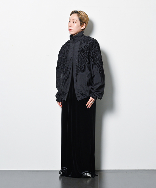 TAAKK(ターク)の「TAAKK 別注 EMBROIDERYWINDBREAKER:ブルゾン(ブルゾン・レディース・ブラック・MEDIUM)」の14枚目の写真