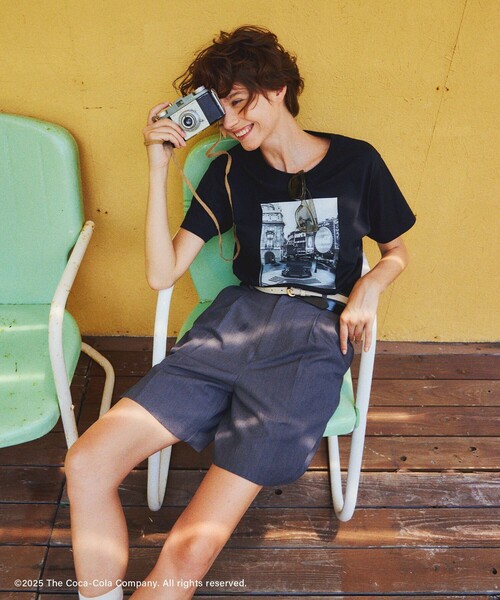 Coca Cola（コカコーラ）の「【Coca-Cola】【汗染み加工】アソートグラフィックTシャツ（Tシャツ/カットソー・レディース・ブラック/ホワイト/ホワイト系その他2/ホワイト系その他・L/M）」の5枚目の写真