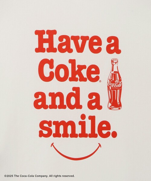 Coca Cola（コカコーラ）の「【Coca-Cola】【汗染み加工】アソートグラフィックTシャツ（Tシャツ/カットソー・レディース・ブラック/ホワイト/ホワイト系その他2/ホワイト系その他・L/M）」の22枚目の写真