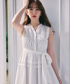 ワンピース herlipto Scala Lace-Trimmed Dress Black Scala lace-trimmed dress