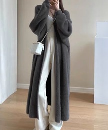 ファータッチ ロング ニット カーディガン
