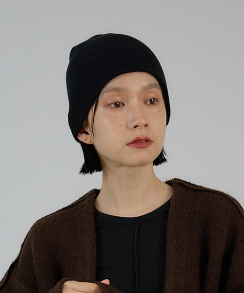 NOMINE(ノミネ)の「コットン ビーニー/ニット帽(ニットキャップ/ビーニー・レディース・ライトグレー/ブラック/ダークブラウン/レッド/アイボリー/ブラウン/ネイビー・フリー)」の20枚目の写真