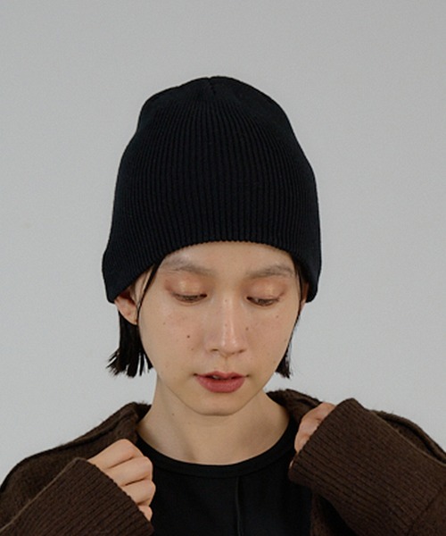 NOMINE(ノミネ)の「コットン ビーニー/ニット帽(ニットキャップ/ビーニー・レディース・ライトグレー/ブラック/ダークブラウン/レッド/アイボリー/ブラウン/ネイビー・フリー)」の21枚目の写真