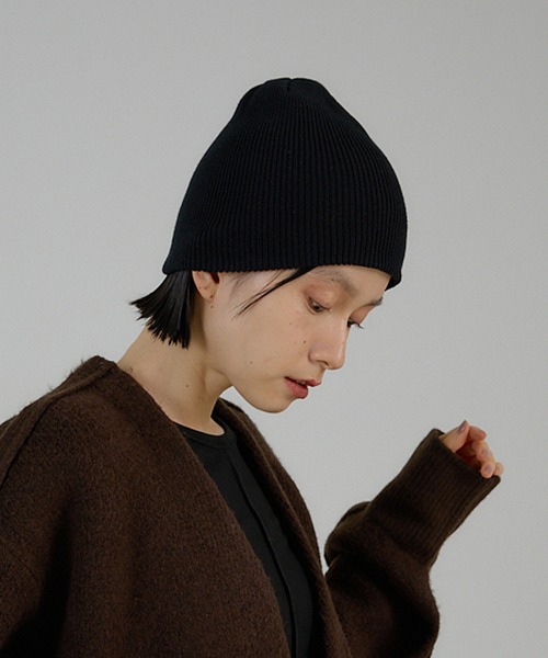 NOMINE(ノミネ)の「コットン ビーニー/ニット帽(ニットキャップ/ビーニー・レディース・ライトグレー/ブラック/ダークブラウン/レッド/アイボリー/ブラウン/ネイビー・フリー)」の19枚目の写真