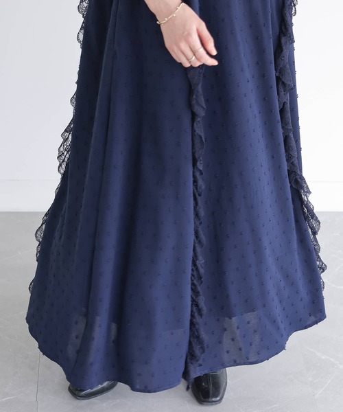 somari imagination（ソマリ イマジネーション）の「『ドビードットフリルキャミワンピース』（ワンピース・レディース・ブラック/ネイビー・1/2）」の18枚目の写真