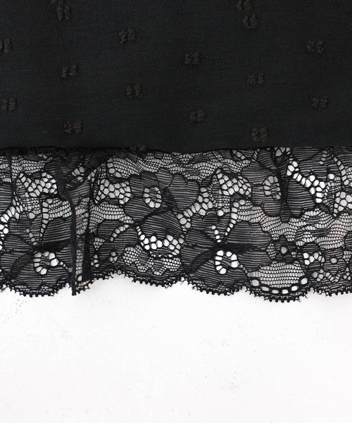 somari imagination（ソマリ イマジネーション）の「『ドビードットフリルキャミワンピース』（ワンピース・レディース・ブラック/ネイビー・1/2）」の7枚目の写真