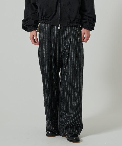 未使用品　ETRANGER YARD TROUSERS スラックス PUBLIC TOKYO スラックス ハイコンフォートリラックス2タック