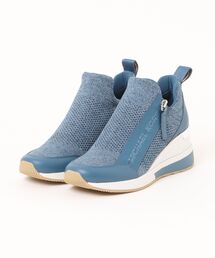 マイケルコース23.5cm WILLIS ストレッチニットスニーカー ブルー WILLIS ウェッジ スニーカー | スニーカー | マイケル・コース