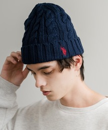 KARL DONOGHUE　ハンドメイド　ケーブル編みニット帽 KARL DONOGHUE ハンドメイド ケーブル編みニット帽