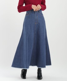 Andemiu | デニムフレアロングスカート579830(デニムスカート)