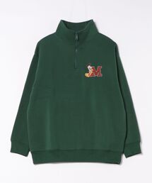 Malbon ハーフジップ スウェット グリーンカラー 美品☘️ 秋冬映え 限定 春野莉々】ハーフジップスウェット - グリーン - 高嶺のなでしこ
