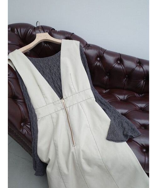 Dickies(ディッキーズ)の「【別注Dickies】ZIPジャンパースカート(ジャンパースカート・レディース・ブラウン/グリーン/ベージュ・MEDIUM/SMALL)」の1枚目の写真