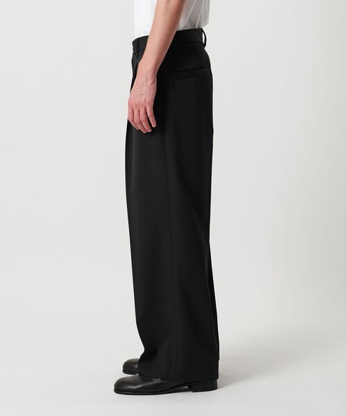 TW ツイル ワイド 2P ストレート スラックス -セットアップ対応