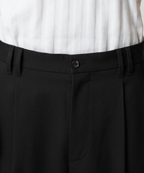 MONKEY TIME（モンキータイム）の「TW ツイル ワイド 2P ストレート スラックス -セットアップ対応-（スラックス・メンズ・ブラック・S/L/M）」の5枚目の写真